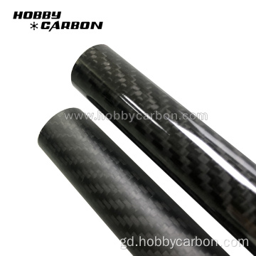 Crìoch twill gleansach Custom 3K Tiùb fiber carbon